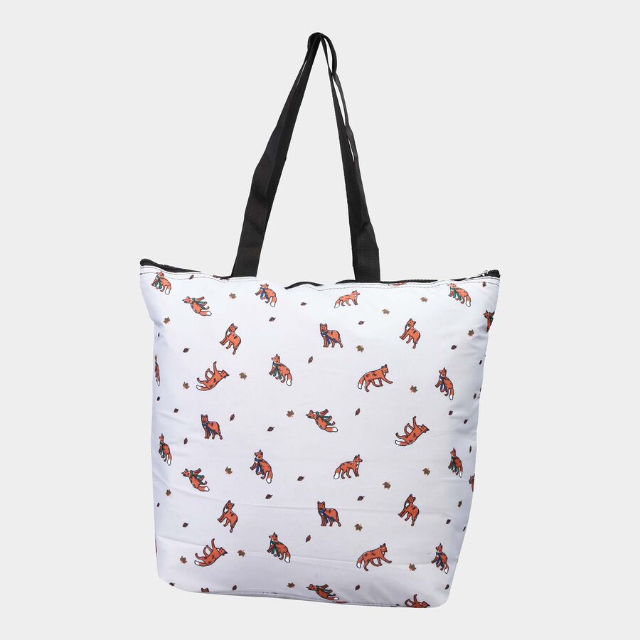 Women's Grey Fabric Tote Bag, , large image number null