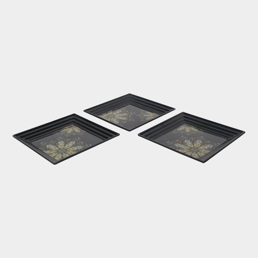 Melamine Snack Plate Set of 3, , large image number null