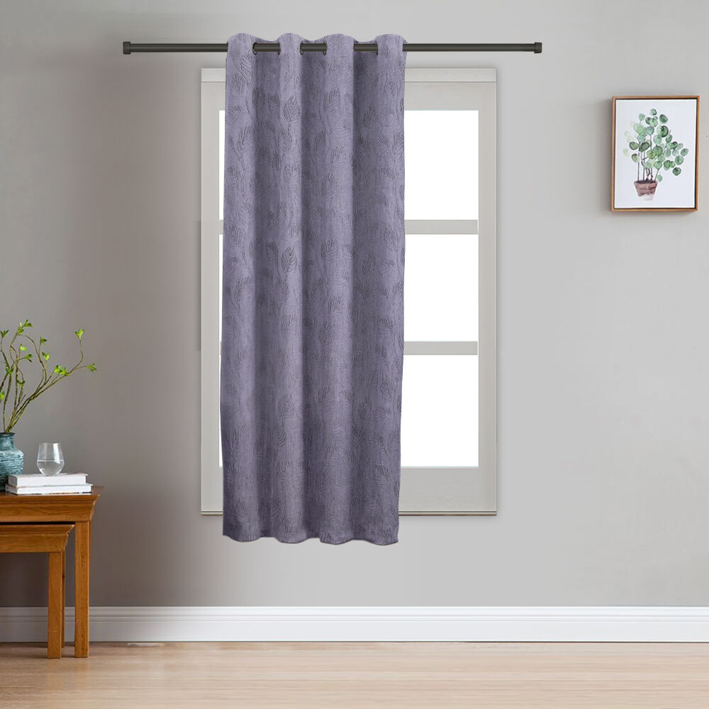 Home Beautiful                         5 ft. Wine Polyester Curtain