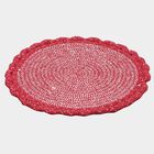 Maroon Polyester Cotton Door Mat, , small image number null