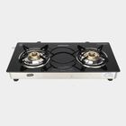 LP Gas Stove 2 Burner Glass Top, 1 star BEE rating, , small