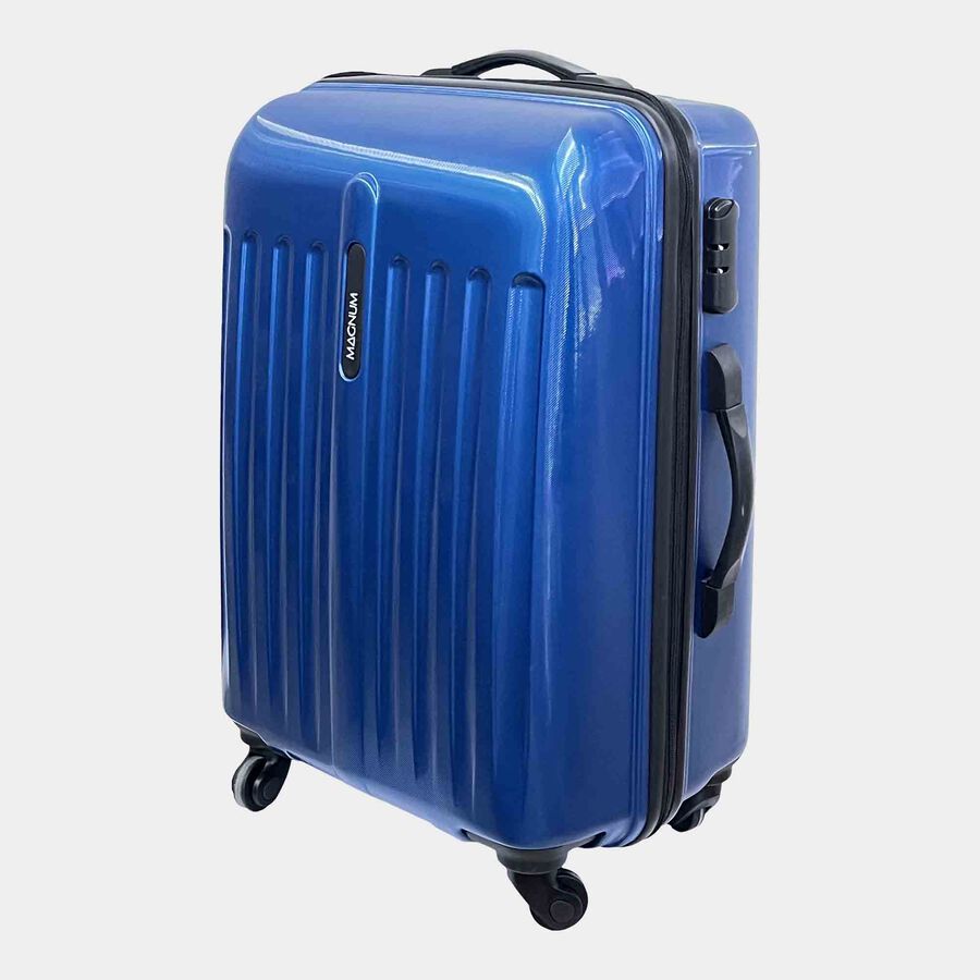 4-Wheel Dark Blue Polycarbonate Hard Case Trolley, Medium, , large image number null