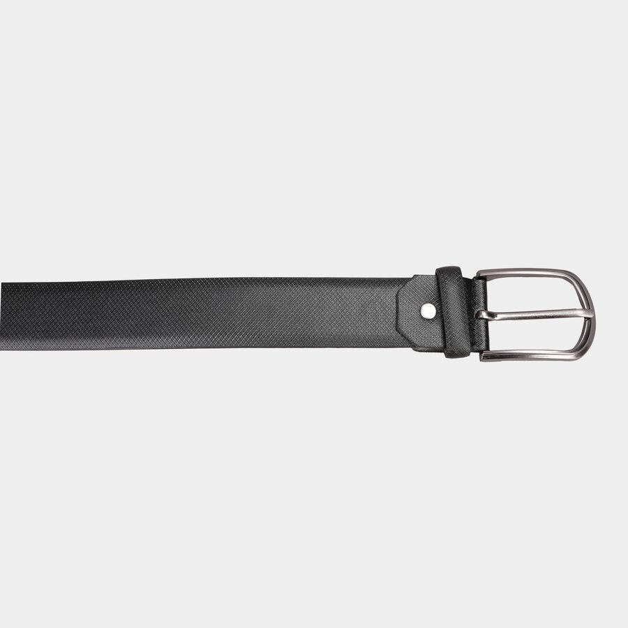 Men's Black Polyurethane Casual Belt, , large image number null