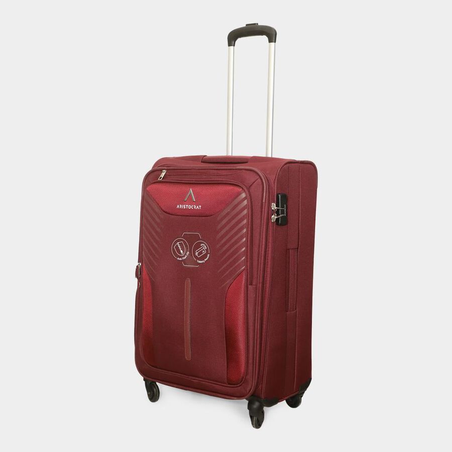 4-Wheel Polyester Soft Case Trolley, Medium, , large image number null