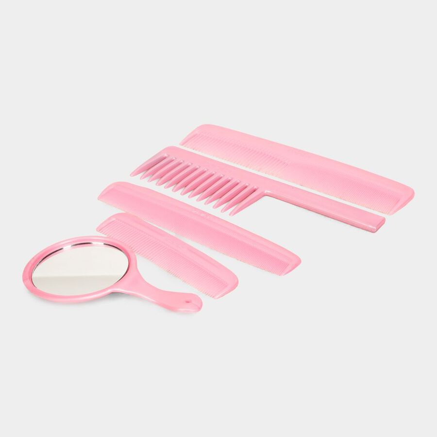 Plastic Comb With Mirror Set of 4, , large image number null