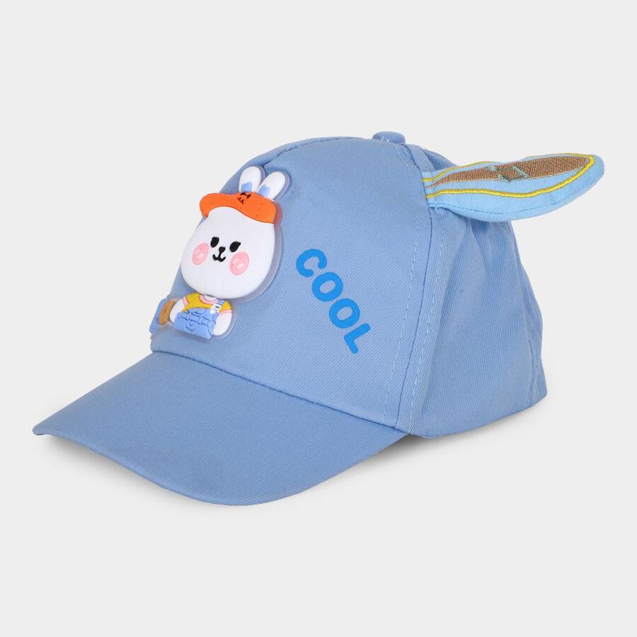 Kid's Blue Fabric Cap, , large