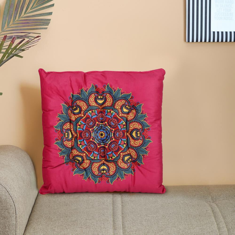 Home Beautiful                         Fuchsia Polyester Cushion