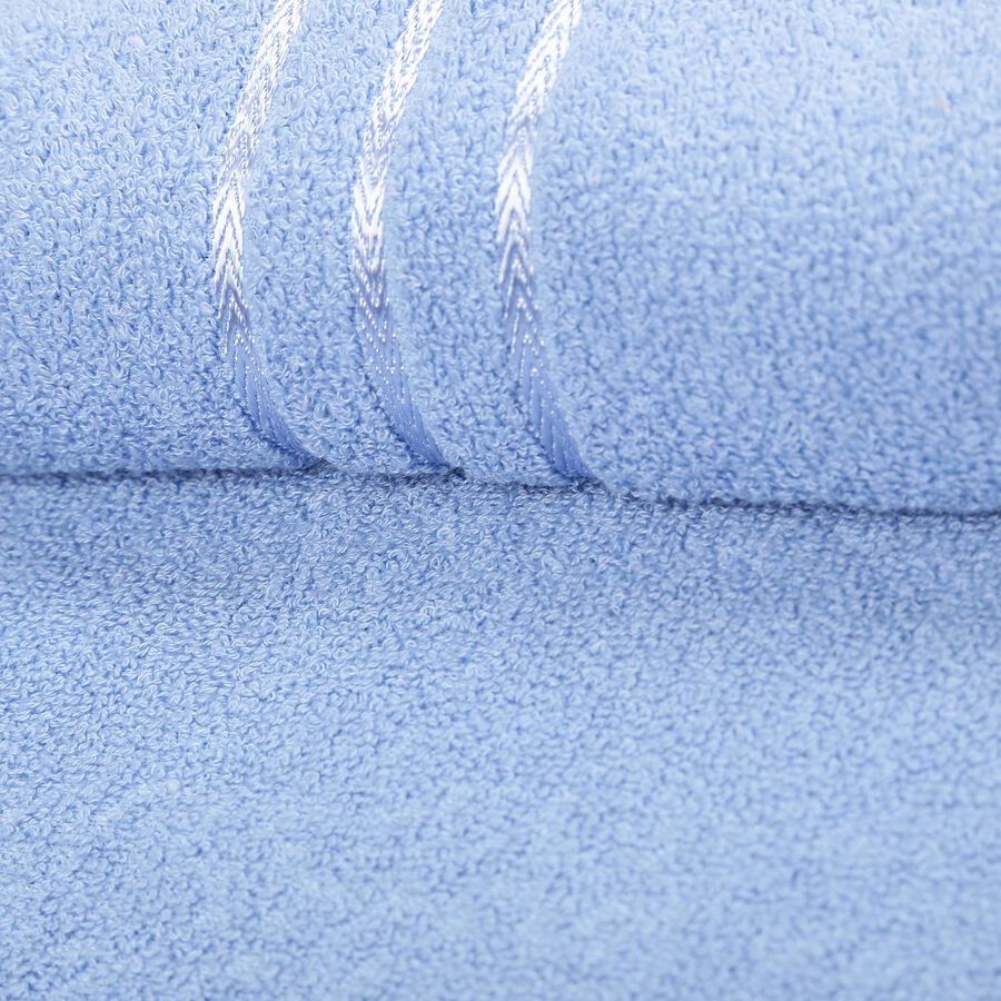 360 GSM Blue Cotton Bath Towel, , large image number null