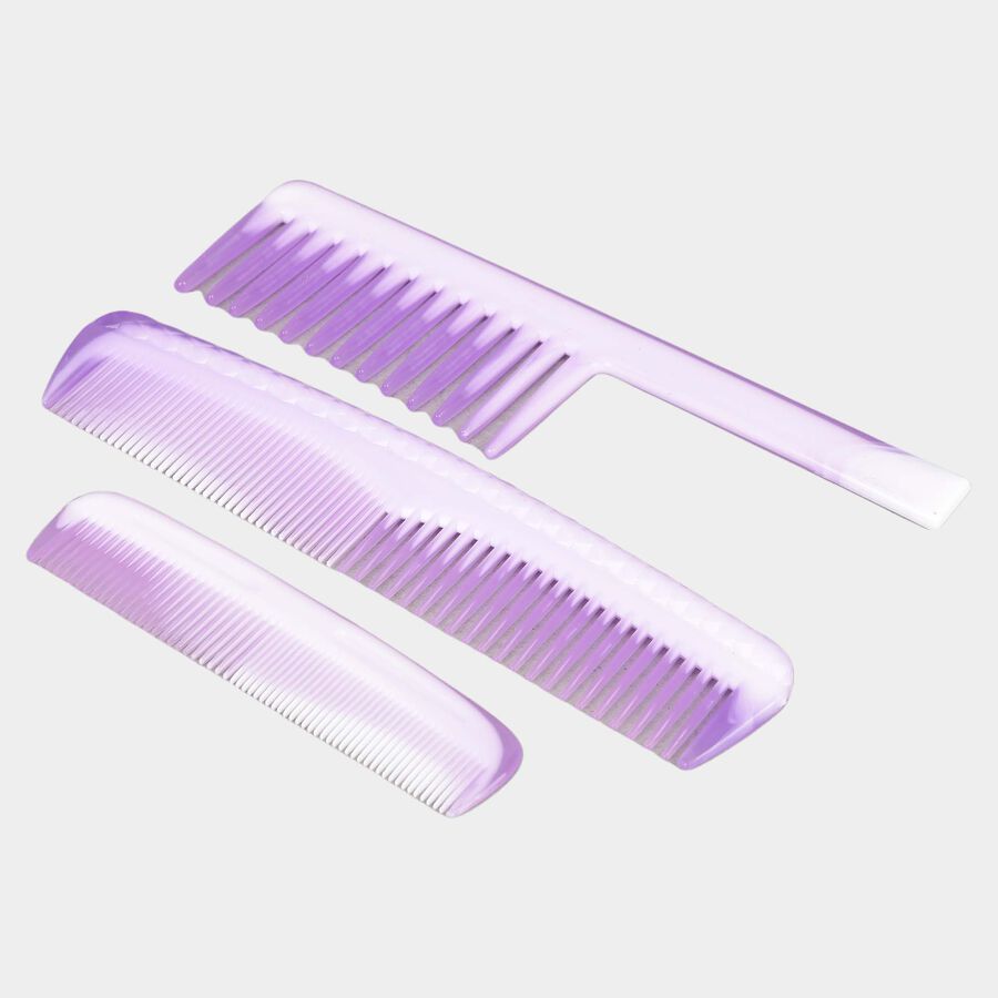 Plastic Hair Comb, Set of 3, , large image number null