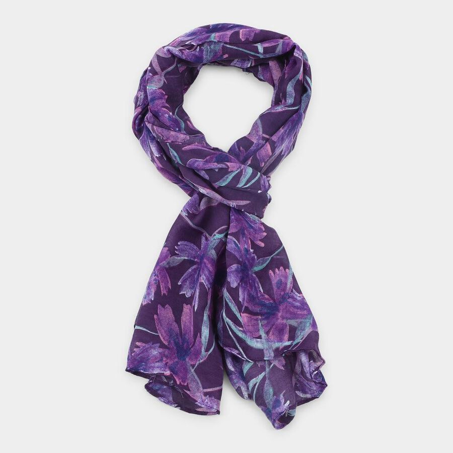 Women's Teal Blue Fabric Scarf , , large