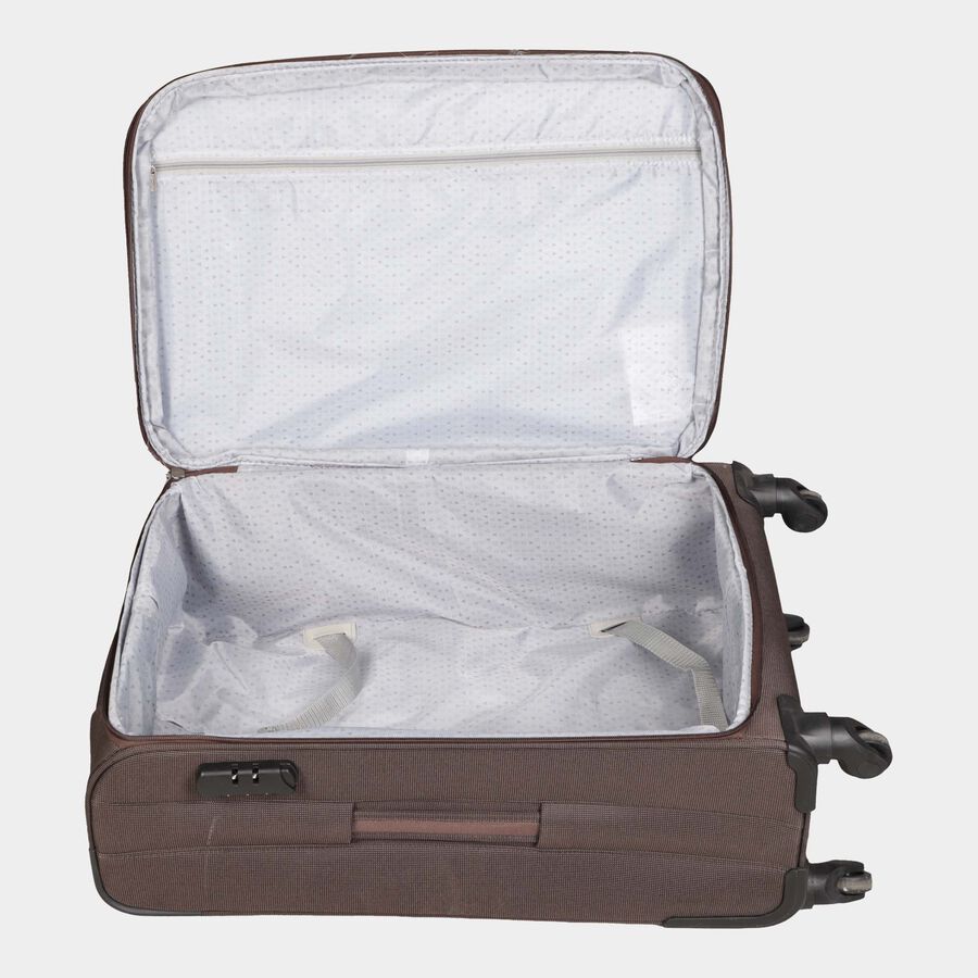 4-Wheel 2 Tone Fabric Soft Case Trolley, Medium, , large image number null