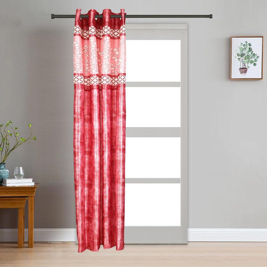 7ft. Maroon Microfiber Door Curtain, , large image number null
