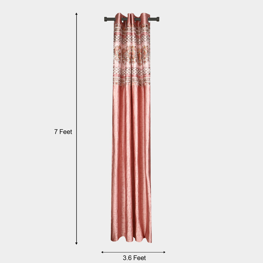 7ft. Pink Microfiber Door Curtain, , large image number null