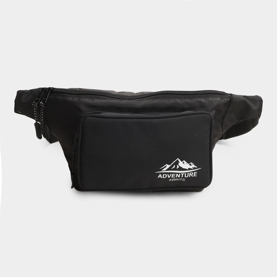 Black Nylon/Polyester Waist Pouch, , large image number null