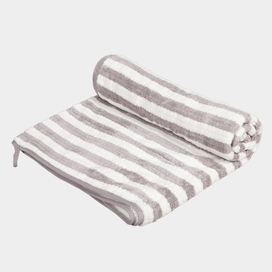 225 GSM Grey Microfiber Bath Towel, , large image number null