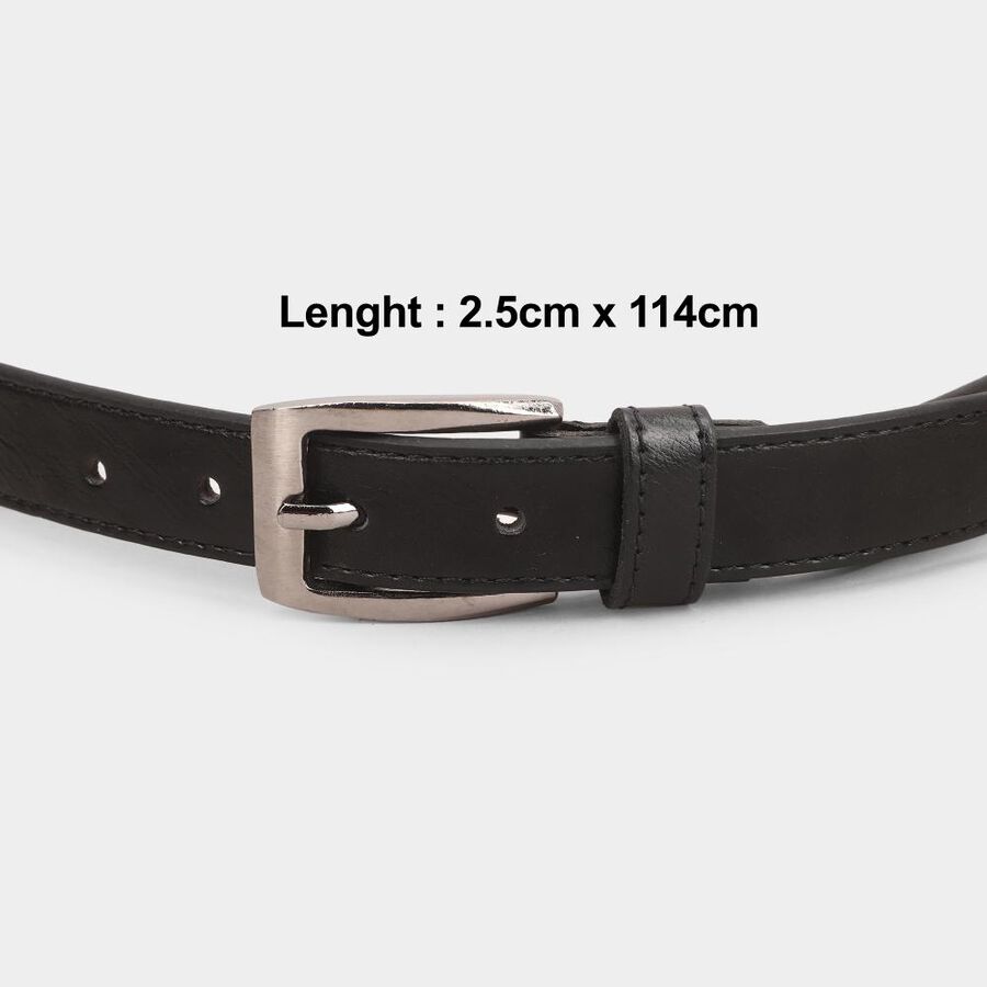 Women's Black Pu Belt, , large image number null