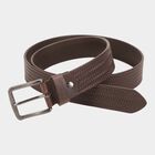 Men's Brown Leather Casual Belt, , small image number null