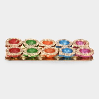 Clay Diya Set of 10