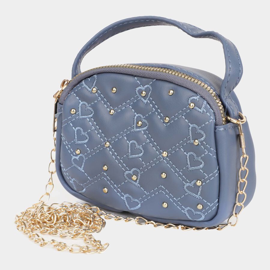 Women's Polyurethane Zipper Sling Bag, , large image number null