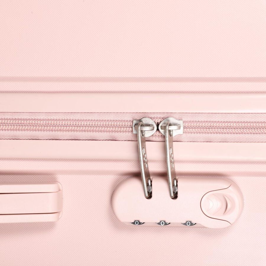 8-Wheel Light Pink Polycarbonate Hard Case Trolley, Medium, , large image number null