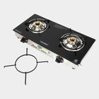 LP Gas Stove 2 Burner Glass Top, 1 star BEE rating, , small