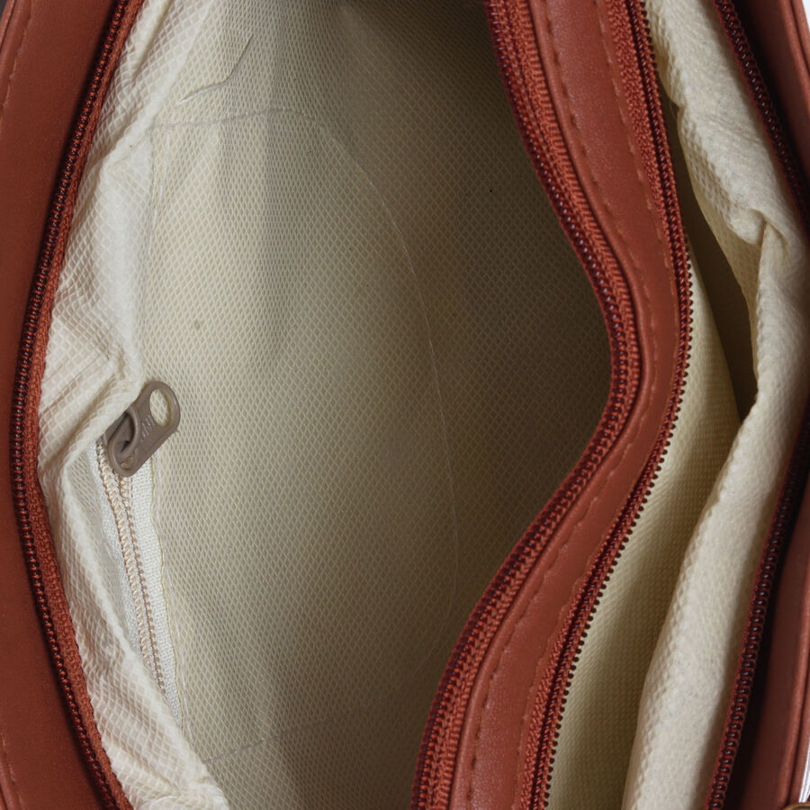 Women Solid Rust Handbag, , large image number null