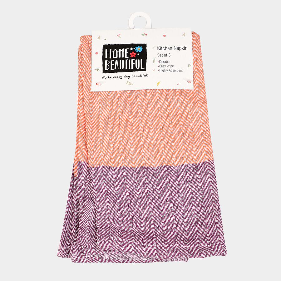 Cotton Kitchen Napkin Set of 3, , large image number null