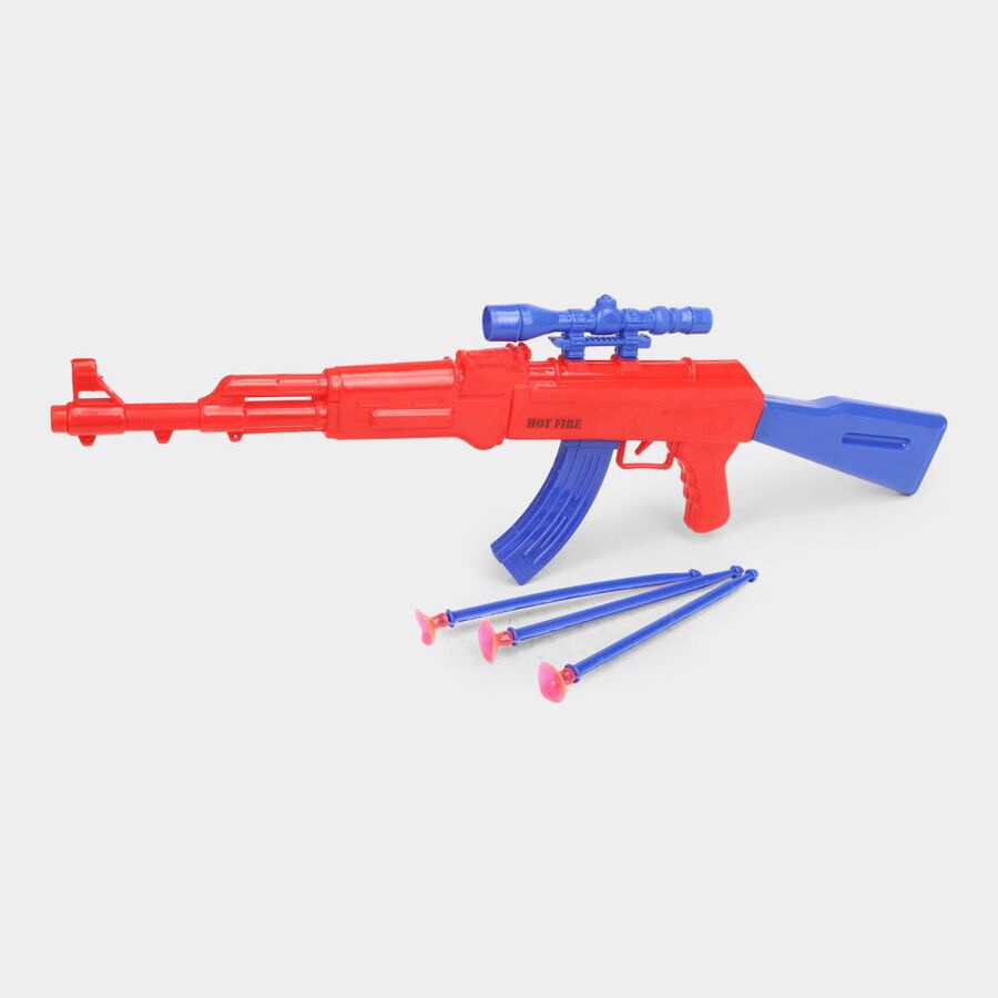 Kid's Plastic Toy Gun, 3 Bullets, , large image number null
