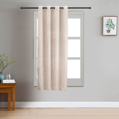 5ft. Off White Polyester Curtain