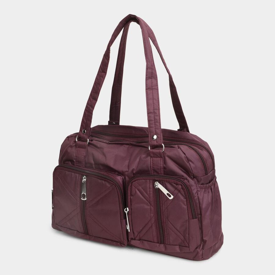 Women's Purple Fabric Hand Bag, , large image number null