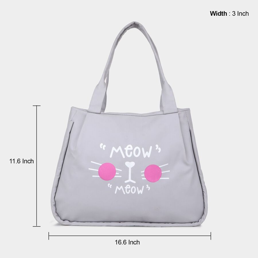 Women's Printed Polyurethane Shopping Bag, Medium, , large image number null