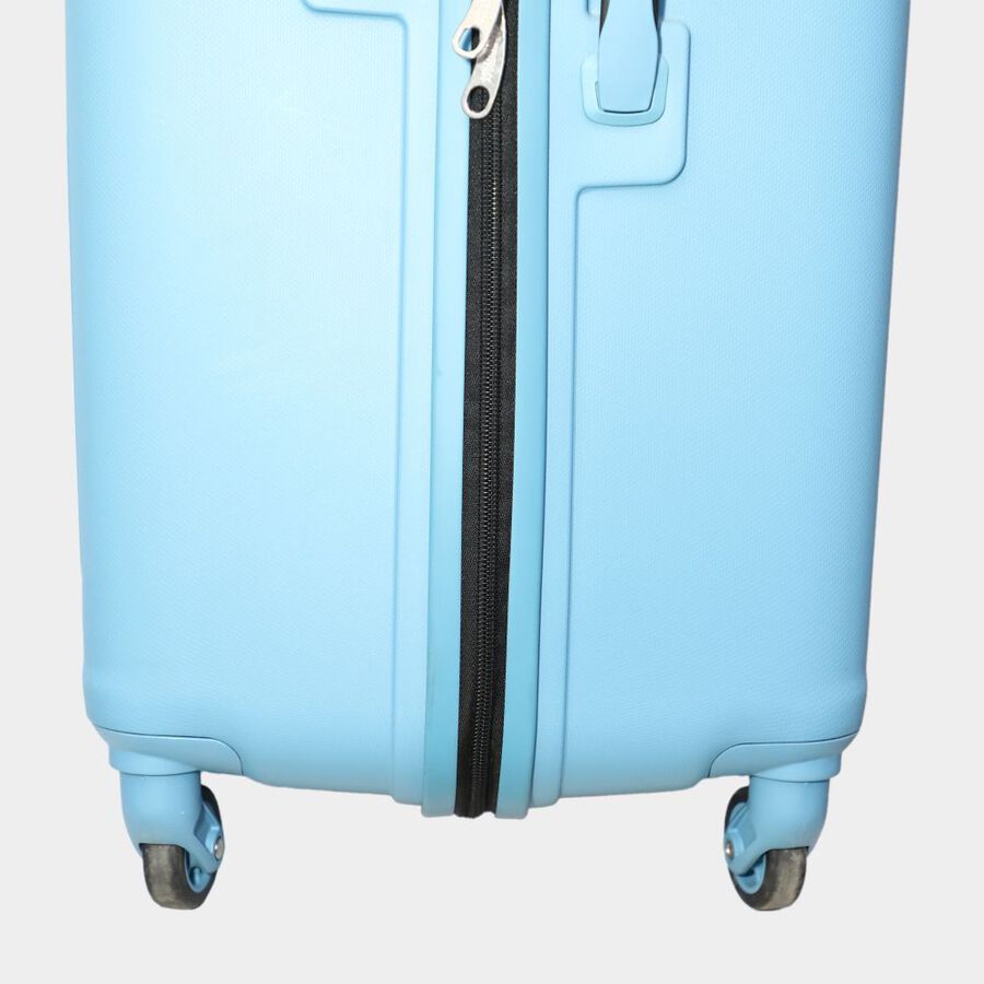4-Wheel Light Blue PVC Matee Hard Case Trolley, Large, , large image number null