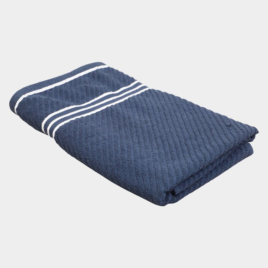 300 GSM Blue Cotton Blend Bath Towel, , large