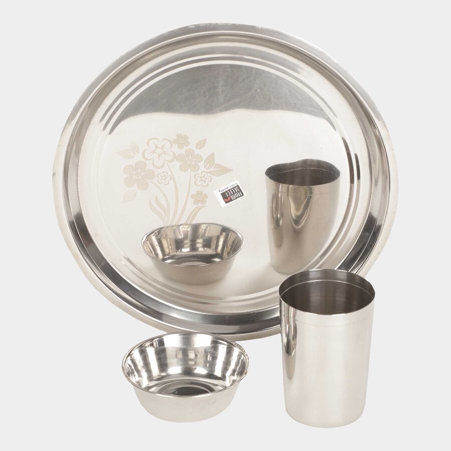 Steel Dinner Set 3 Pcs, , large image number null