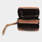 Women's Brown Polyurethane Handbag, , small image number null