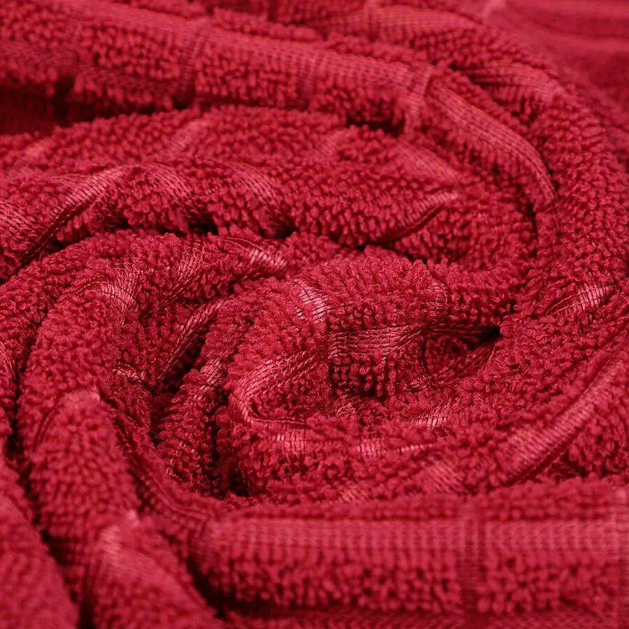 210 GSM Maroon Microfiber Bath Towel, , large image number null