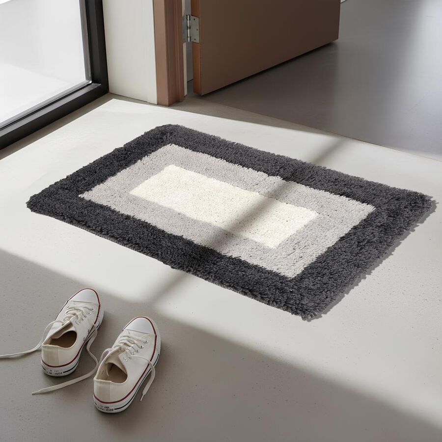 Anti-Skid Polyester Bath Mat, Set of 2, , large