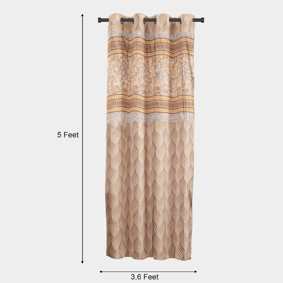 5ft. Brown Window Curtain, , large image number null
