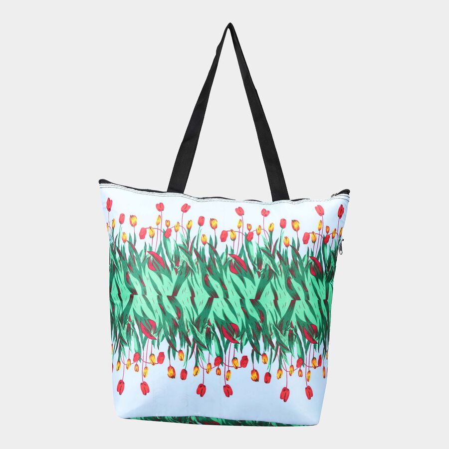 Women's Green Fabric Tote Bag, , large image number null
