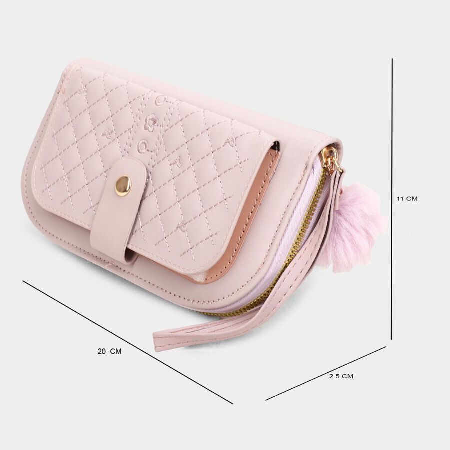 Women's Colour Block Polyurethane Long Wallet, , large image number null