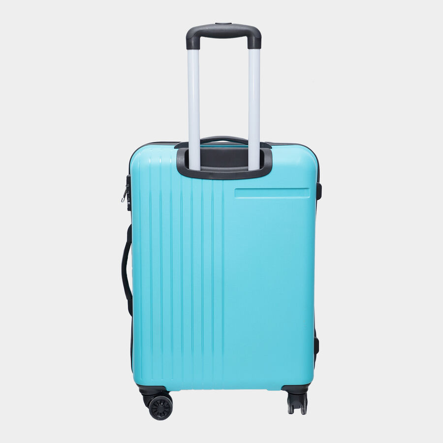 8-Wheel Cyan PVC Matee Hard Case Trolley, Medium, , large image number null
