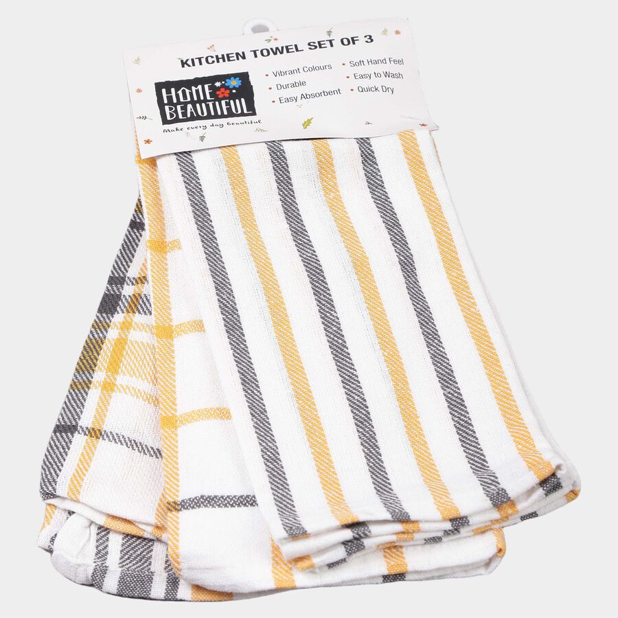 Set Of 3 Cotton Kitchen Napkin, , large image number null