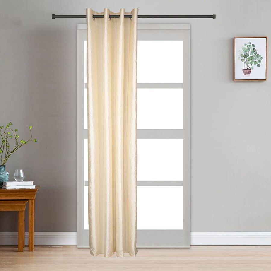 7ft. Cream Microfiber Door Curtain, , large image number null