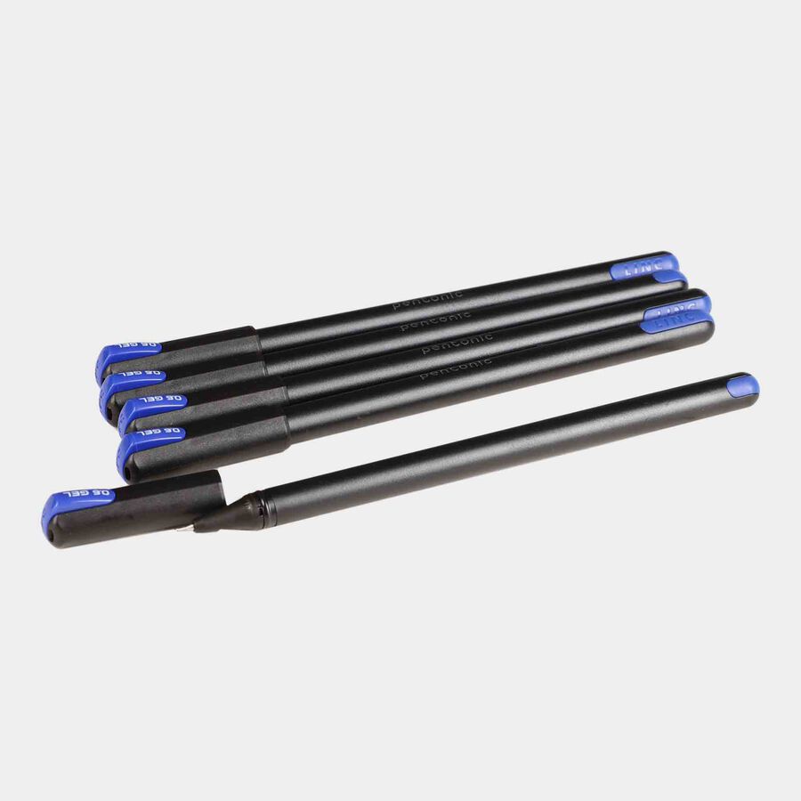 Blue Gel Pen Set of 5, , large image number null