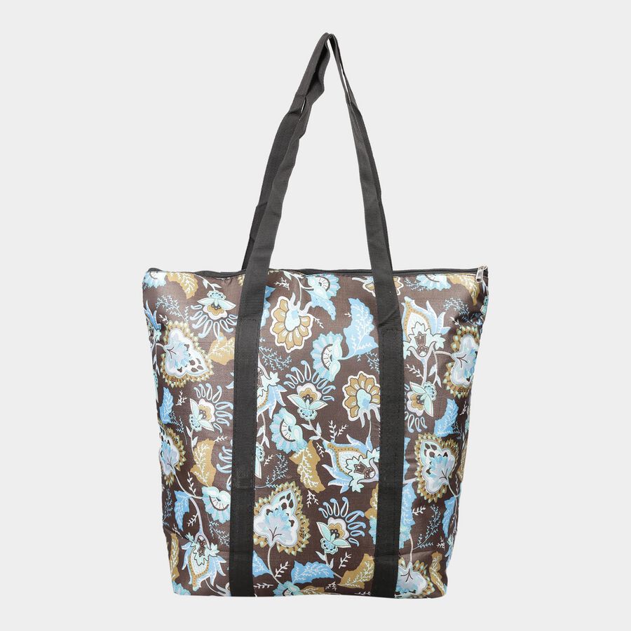 Brown Fabric-Polyester Bag, , large image number null