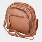 Women's Polyurethane Zipper Sling Bag, , small image number null