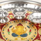 Steel Pooja Plate, , small image number null