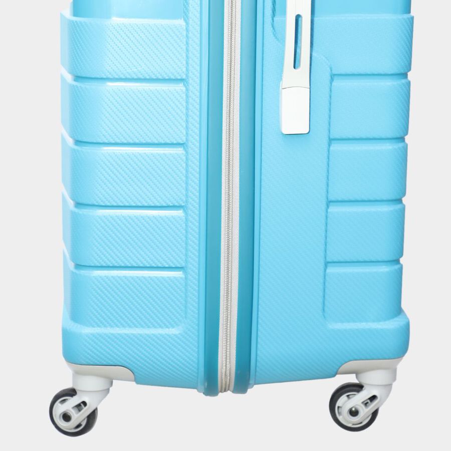 4-Wheel Cyan Polyester Hard Case Trolley, Large, , large image number null