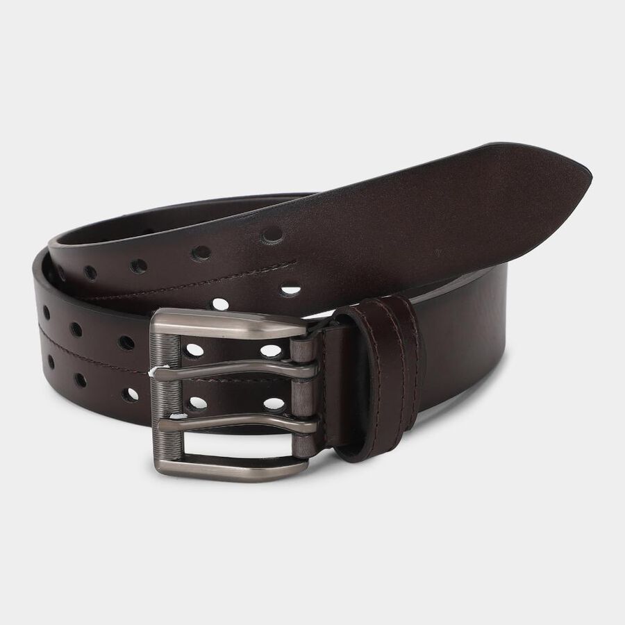 Men's Polyurethane Brown PU Belt, , large