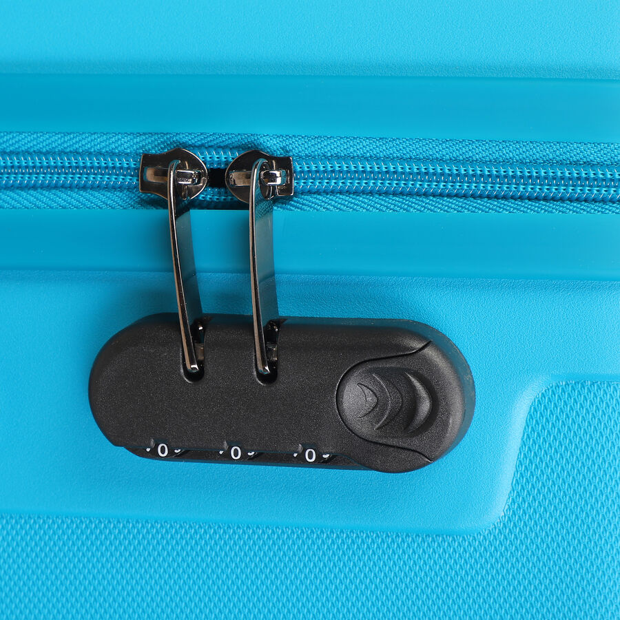8-Wheel Light Blue PVC Matee Hard Case Trolley, Small + Medium, , large image number null